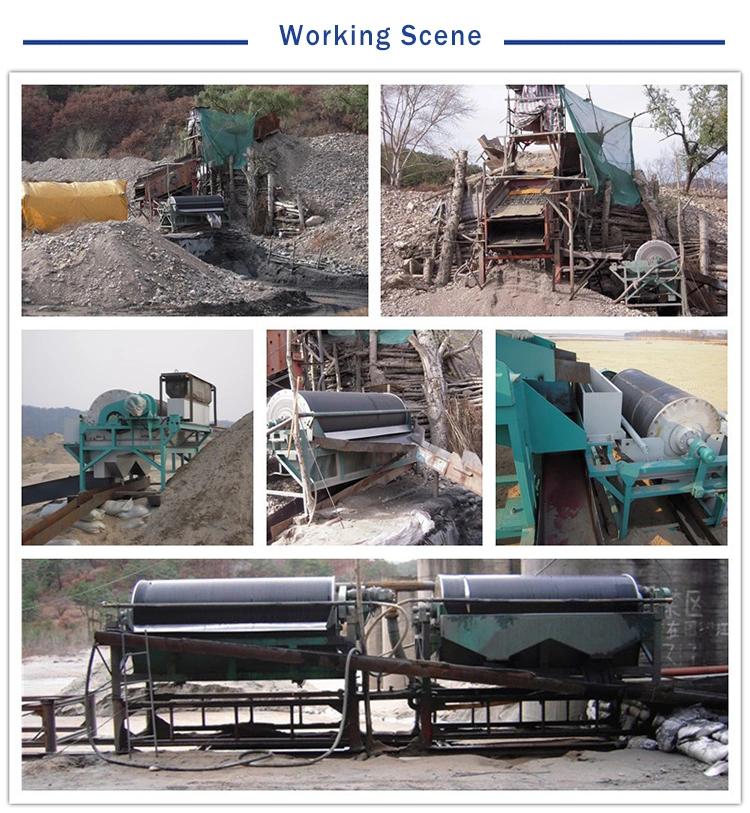 Iron Mining Magnetite Beneficiation Wet Drum Permanent Magnetic Separator