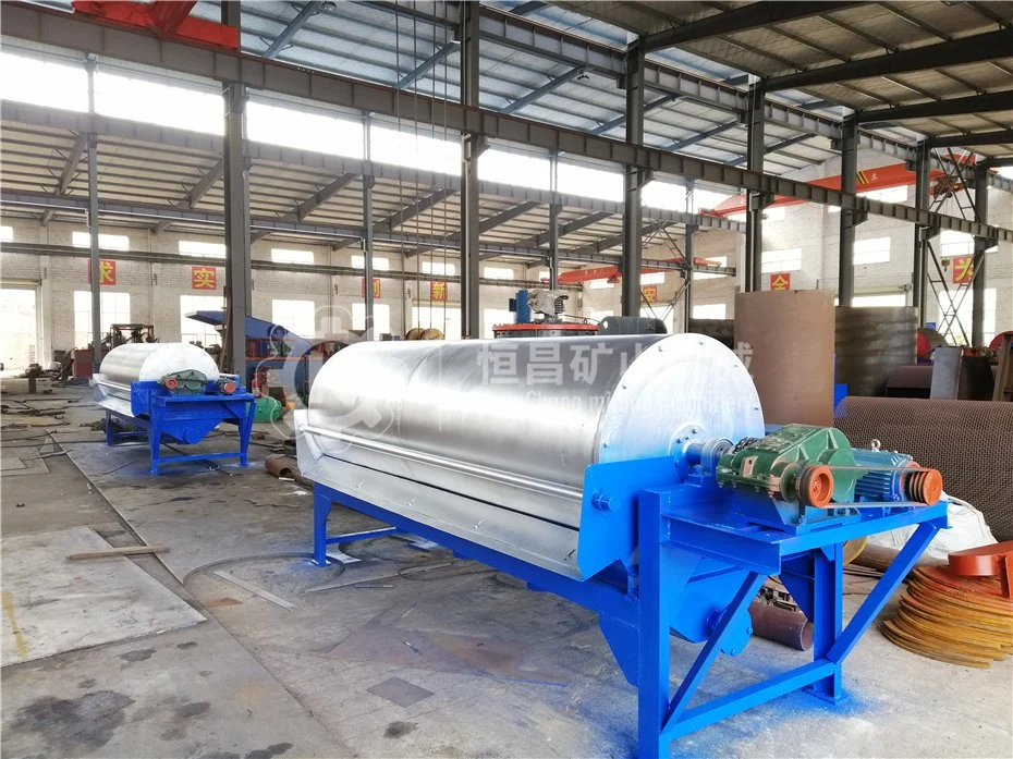 Ferrous Metal Recycling Machine Drum Dry Magnetic Separator for Quartz