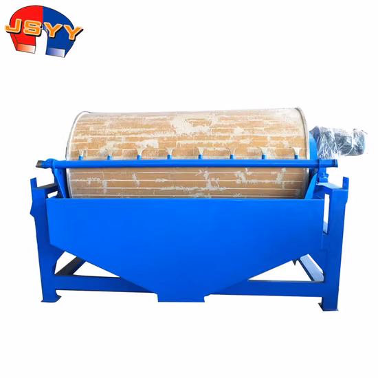 Separador de tambor magnético permanente medio pesado Limonita Hematita Separador de magnetita CTB/N/S1080 Separador magnético de tambor húmedo